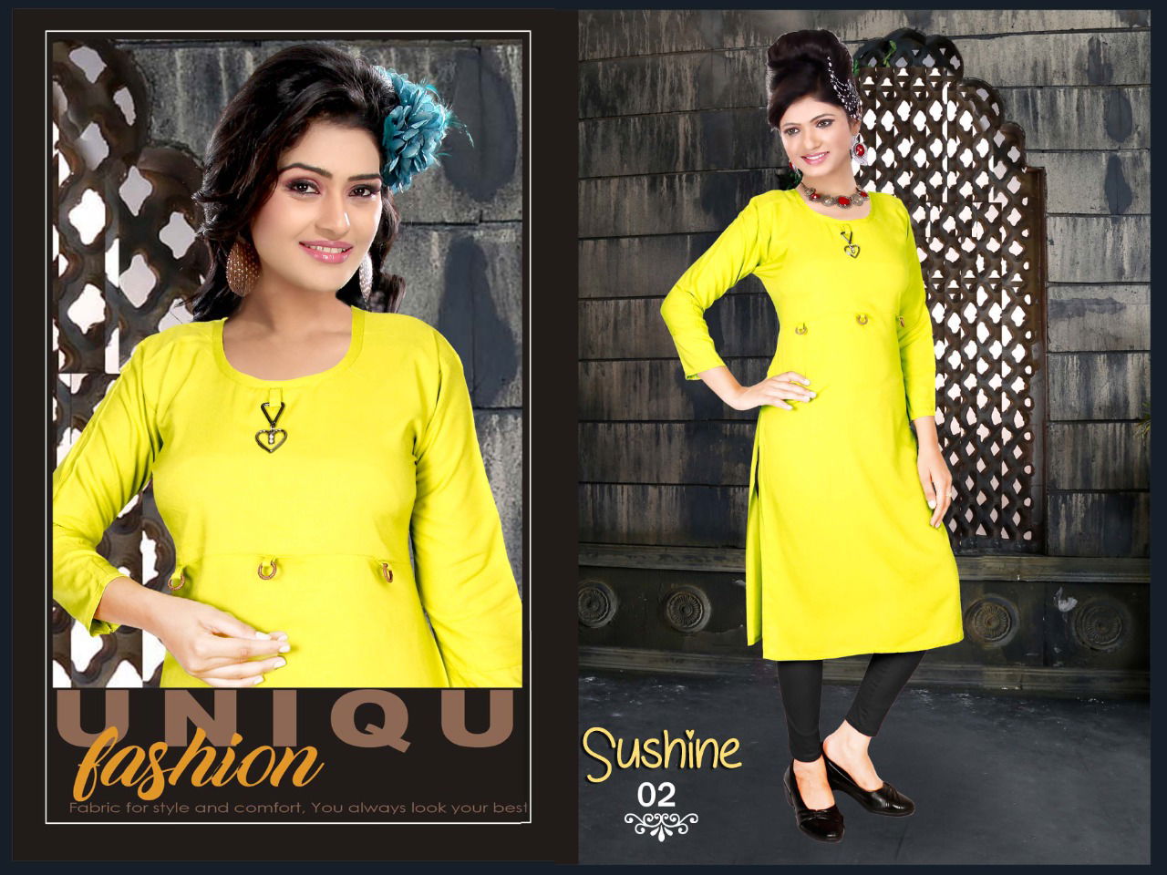 Aagya Sunshine  Latest Fancy Designer Ethnic Style Casual Wear Kurti Collection
